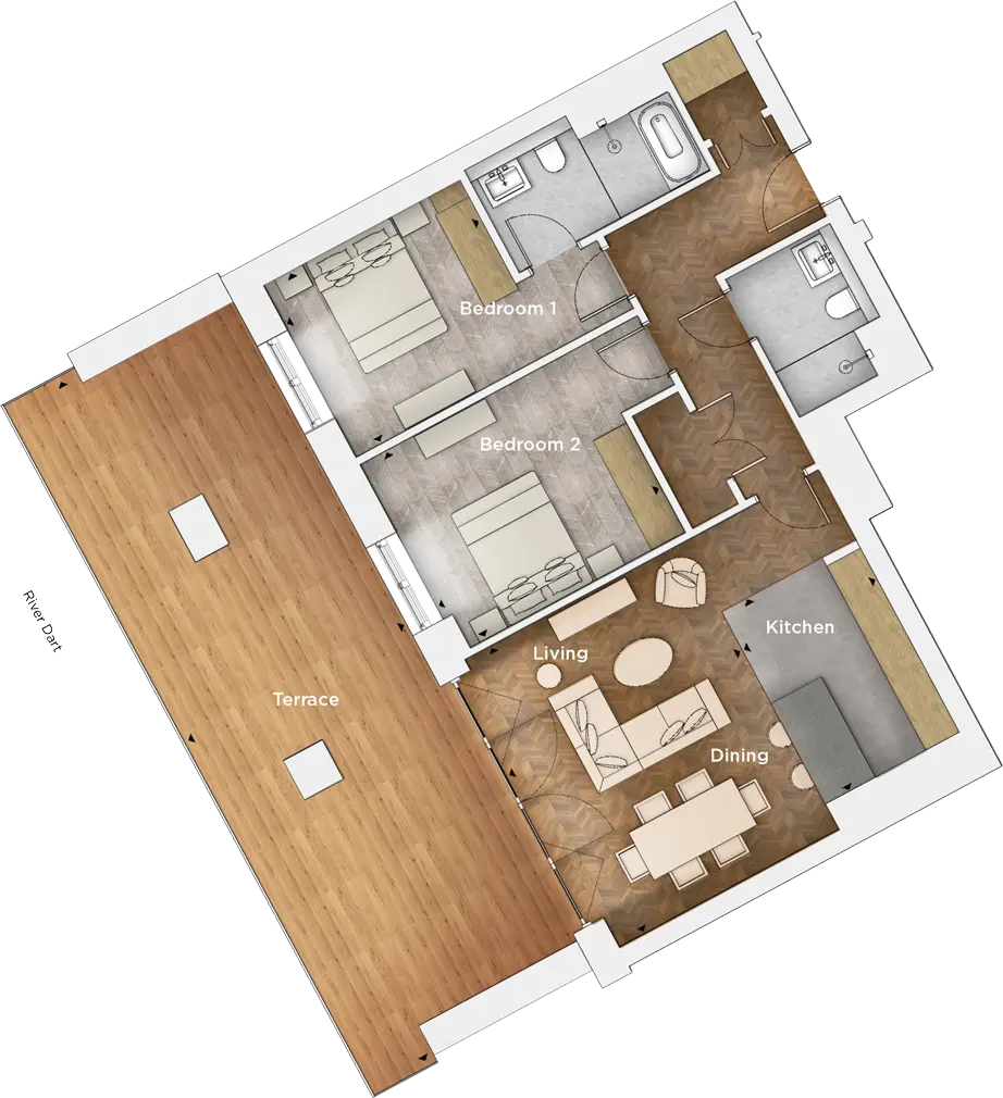 Apartment 2 Floorplan